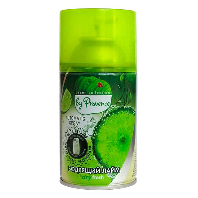 Освежитель воздуха Green Collection by Provence Бодрящий лайм сменный баллон 250 мл