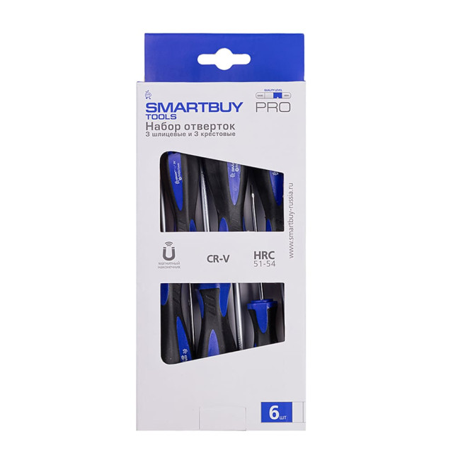 Набор отверток SmartBuy PRO Tools SBT-PRO-SCN-6 6 штук