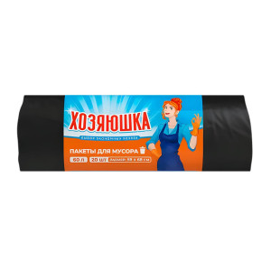Пакеты для мусора Хозяюшка 58*68 см 60 л 20 шт