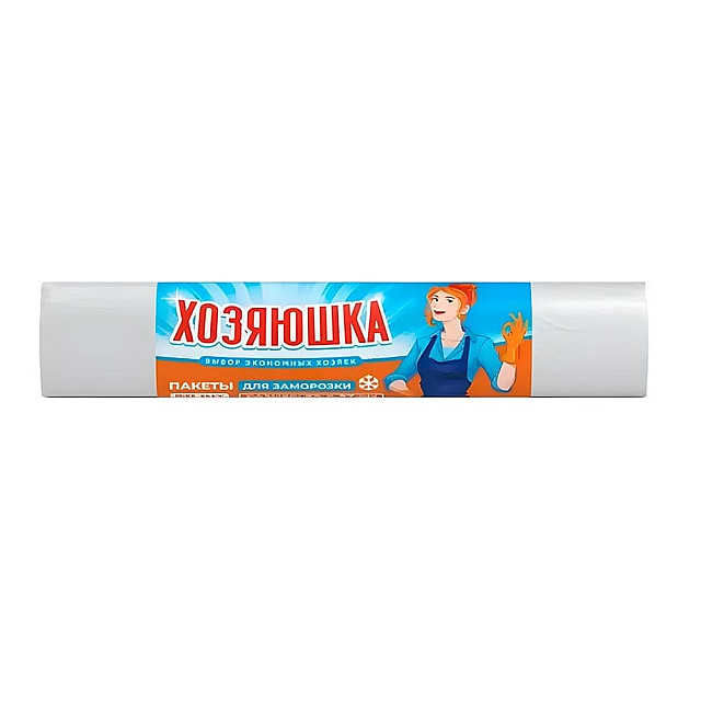Пакеты фасовочные Хозяюшка 0110290009 для заморозки 24*37 см 50 шт