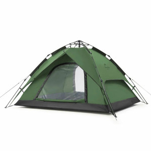 Палатка автоматическая Naturehike NH21ZP008 четырёхместная тёмно-зелёная