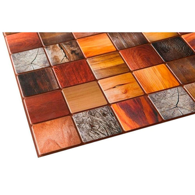 Панель ПВХ Grace Дерево брус мореный 955*480 мм