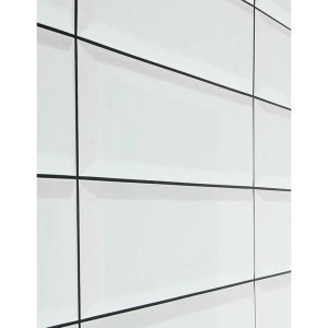 Панель ПВХ Grace Плитка Белая черный шов 955*480 мм