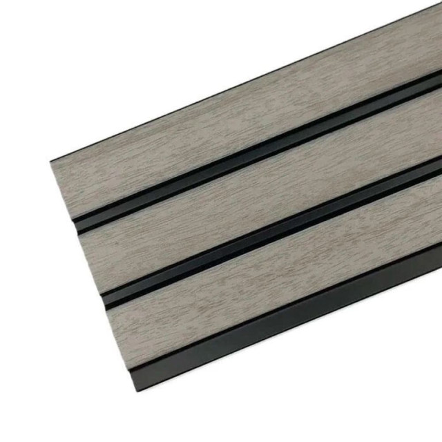 Панель Grace 3D Rail вспененный полистирол Сосна серая 2700*120*10 мм