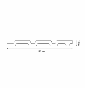 Панель Grace 3D Rail вспененный полистирол Ясень серый 2700*120*10 мм
