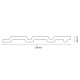 Панель Grace 3D Rail вспененный полистирол белая 2700*120*10 мм