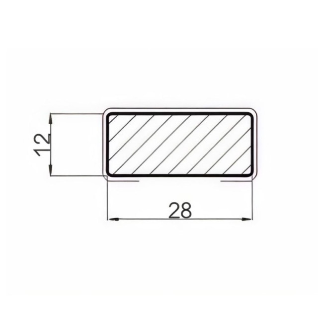 Рейка WellMaker НД-006 12*28 мм золото 2.8 м