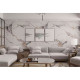 Панель ПВХ Sanrelia Мрамор гибкий UV Marble embossed 6020 2800*1220*3 мм