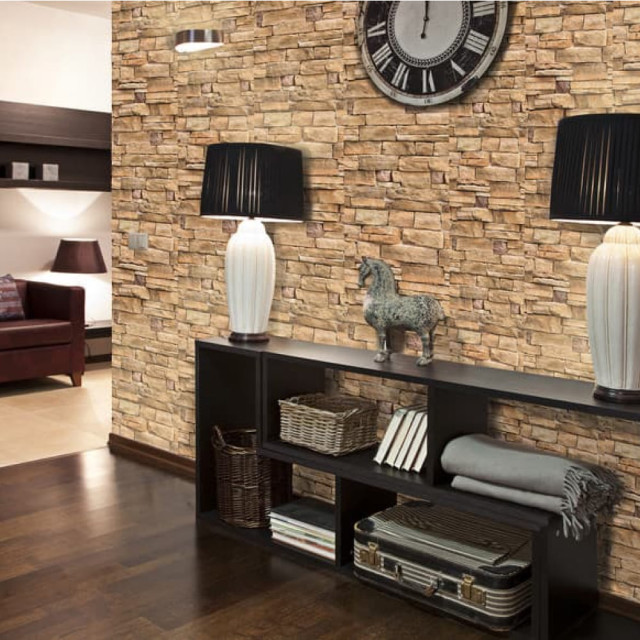 Панель ПВХ Sanrelia Стандарт New Камень-1-344 2500*250*7 мм