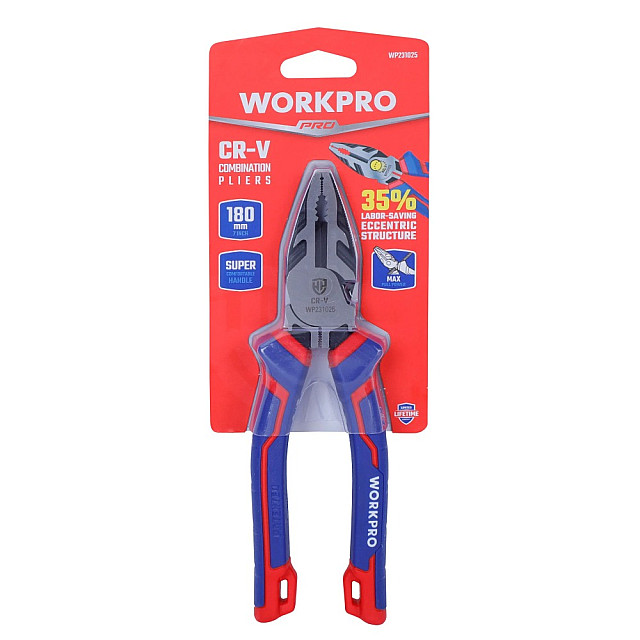 Пассатижи WorkPro WP231025 180 мм