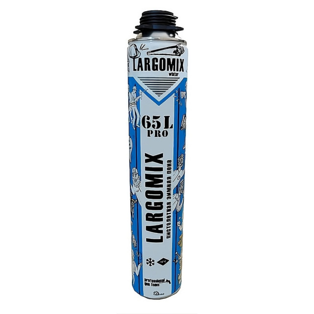 Пена монтажная Largomix PRO 65L зимняя 850 мл