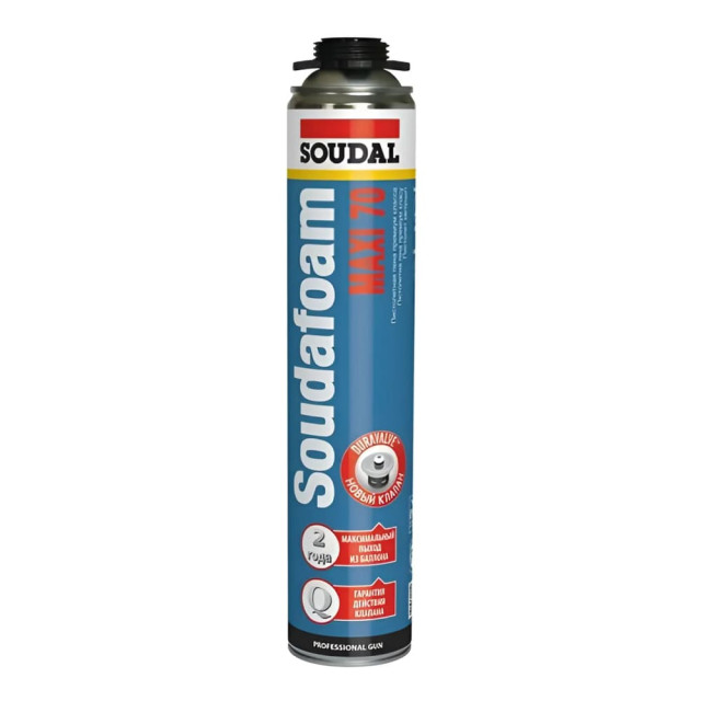 Пена монтажная Soudal Soudafoam Maxi 70 пистолетная 870 мл