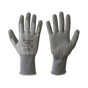 Перчатки защитные Wurth Pu CUT4 трикотажные покрыты полиуретаном размер 9