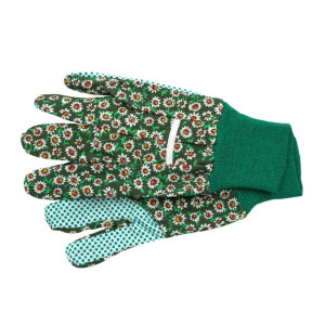 Перчатки садовые Palisad 67763 хлопчатобумажные с ПВХ точкой манжет размер L