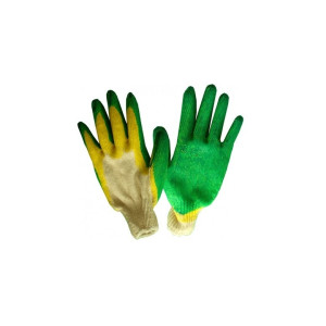 Перчатки хлопчатобумажные латексное покрытие двойной облив 13 класс