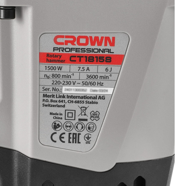 Перфоратор Crown CT18158 BMC