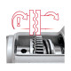 Перфоратор электрический Einhell TC-RH 900 4F kit