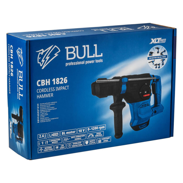 Перфоратор Bull CBH 1826 XLTpro аккумуляторный
