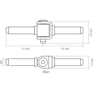 Петля ввертная Starfix ПВВ1 SMP-71253-1 1.75 мм цинк
