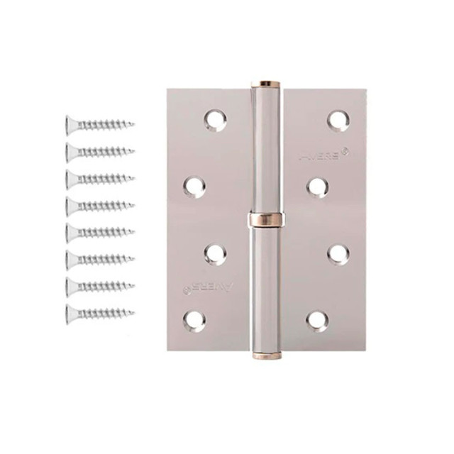 Петля врезная Avers 100*75*2.5-B-CR-L 2 шт