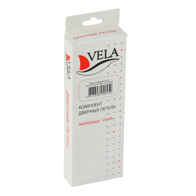 Петля врезная Vela 100*70*2.5 мм 4BB-CR хром