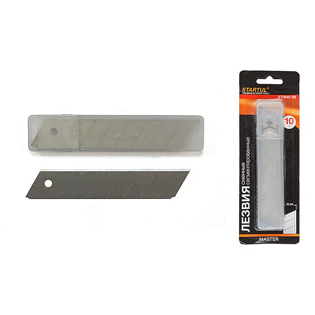 Лезвия сменные Startul Master ST0940-25 сегментированные 25 мм 10 шт