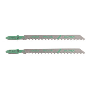 Пилка для электролобзика Runex 555106-2 по дереву T111D 100*75 мм 2 шт