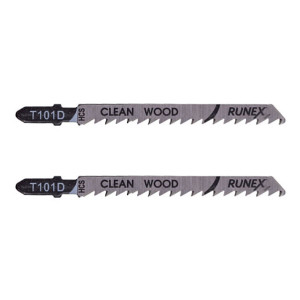 Пилка для электролобзика Runex 555102-2 по дереву T101D 100*75 мм 2 шт