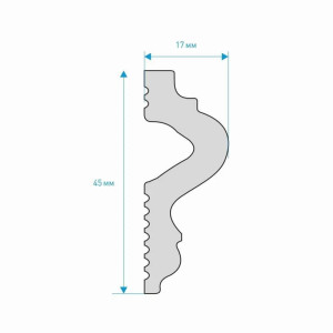 Молдинг Bello Deco XPS M 10 45*17 мм