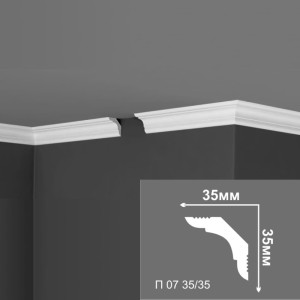 Плинтус потолочный Де-Багет П 07 35/35 35*35*2000 мм
