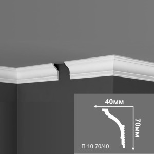 Плинтус потолочный Де-Багет П 10 70/40 70*40*2000 мм