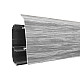Плинтус напольный LinePlast LL007 ива серебристая со съемной панелью 67 мм 2.2 м