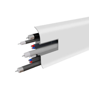Плинтус Birch 3001 белый матовый 70 мм 2.2 м