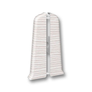 Заглушка для плинтуса Ideal Деконика Д85 255 ясень бьянко 2 шт