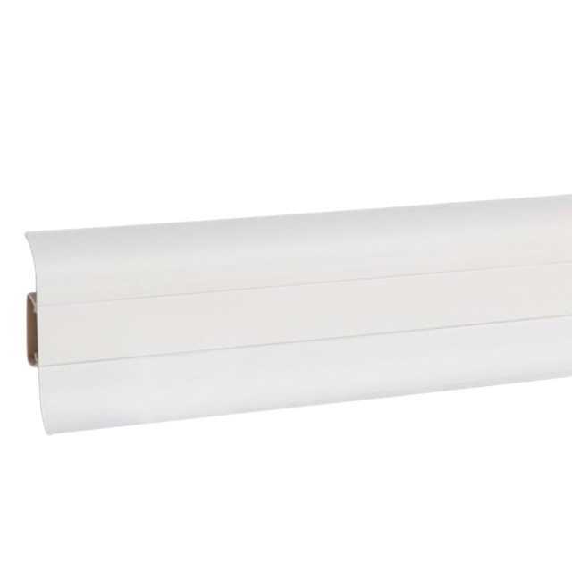 Плинтус Rico Leo №110 белый с кабель-каналом