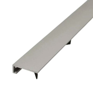 Микроплинтус Русский профиль анодированный серебро матовый 18 мм 2.4 м