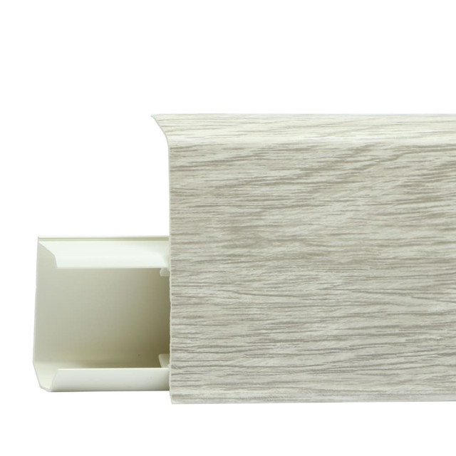 Плинтус Winart Tera 706 дуб пацифик со съемной панелью 72 мм 2.2 м