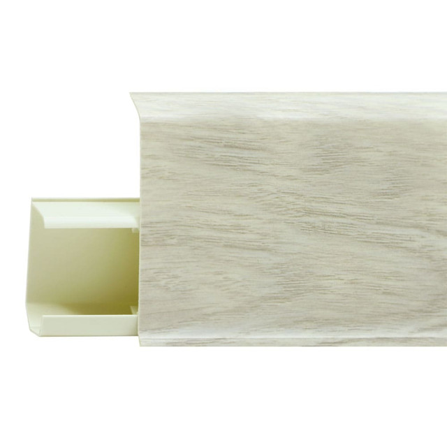 Плинтус Winart Tera 725 дуб натур со съемной панелью 72 мм 2.2 м