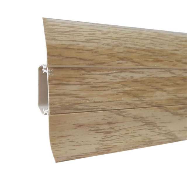 Плинтус LinePlast L067 дуб выбеленный 58 мм 2.2 м