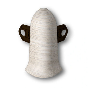 Угол наружный Ideal Классик К55 252 ясень белый 55 мм 2 шт