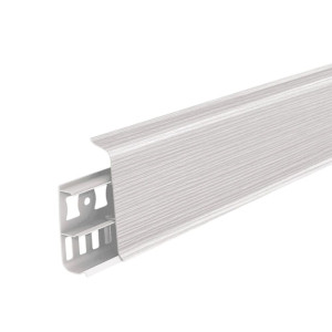 Плинтус Ideal Деконика 255 ясень бьянко 70 мм 2.2 м