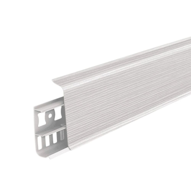 Плинтус Ideal Деконика 255 ясень бьянко 70 мм 2.2 м