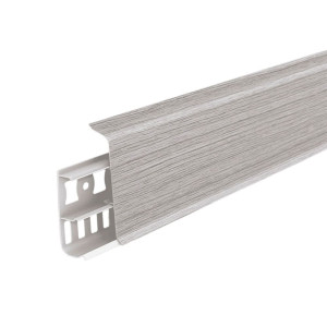 Плинтус Ideal Деконика 253 ясень серый 70 мм 2.2 м