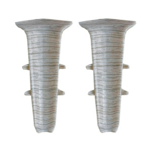 Угол внутренний для плинтуса Ideal Деконика 253 ясень серый 70 мм 2 шт