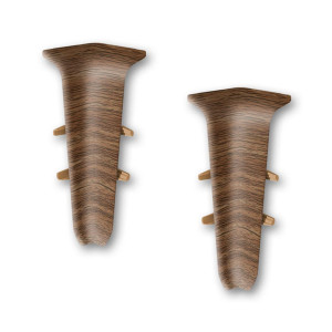 Угол внутренний для плинтуса Ideal Деконика 291 орех 70 мм 2 шт