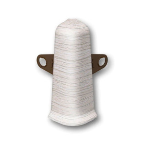 Угол наружный для плинтуса Ideal Деконика 253 ясень серый 70 мм 2 шт