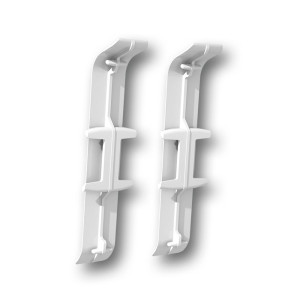 Соединитель для плинтуса Ideal Деконика 001-0 белый глянец 70 мм 2 шт