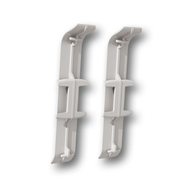 Соединитель для плинтуса Ideal Деконика 253 ясень серый 70 мм 2 шт