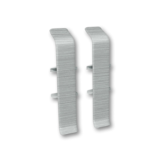 Соединитель для плинтуса Ideal Деконика 186 алюминий 70 мм 2 шт