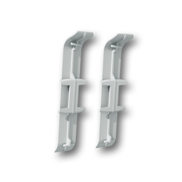 Соединитель для плинтуса Ideal Деконика 186 алюминий 70 мм 2 шт